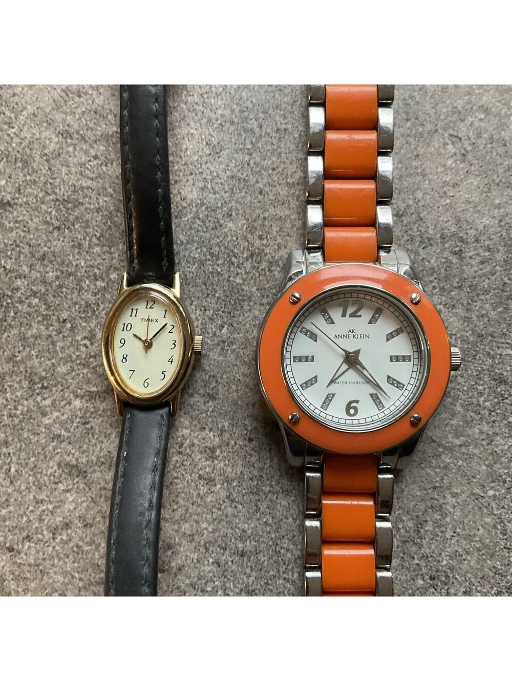 Pair Of Vintage Womens Watches Timex/Annie Klein Both Watches Run Great A10